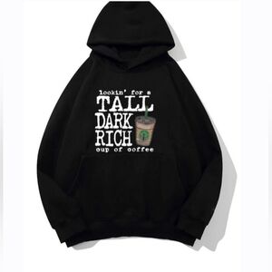 #92024 🛑S,M,L,XL Boho Trendy Coffee Fashion Graphic Hoodie